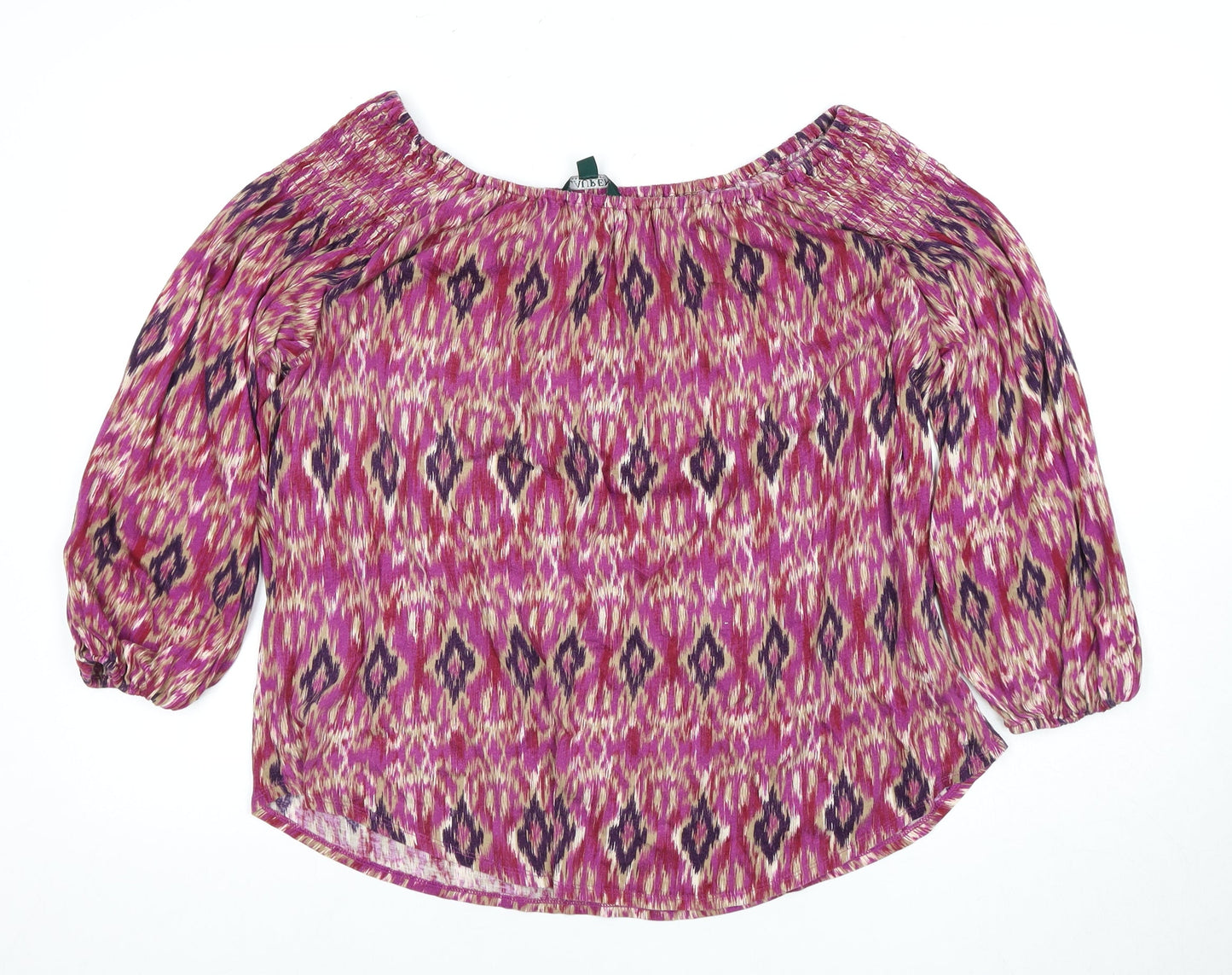 Lauren Ralph Lauren Women's Multicoloured Tunic Blouse M