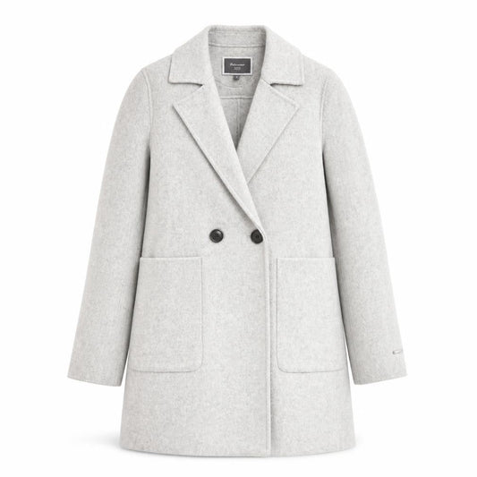 Next Women's Grey Mid-Length Wool Coat, Size 6