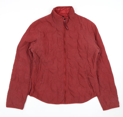 Jack Murphy Women's Red Quilted Jacket UK 14