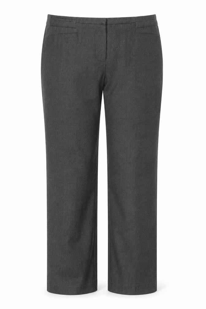 Marks & Spencer Women's Grey Trousers, Size 12, Regular Fit