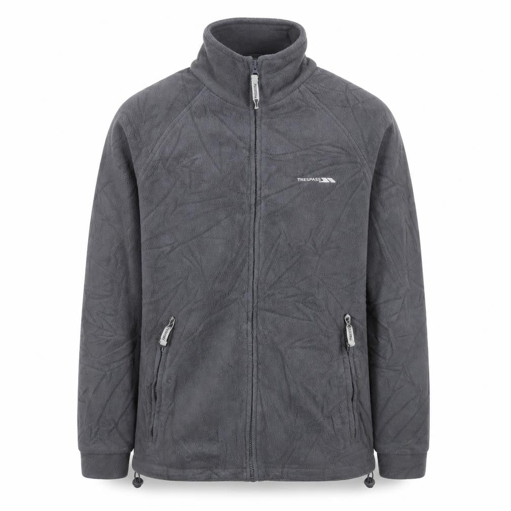 Trespass Men's Grey Fleece Jacket M Casual Zip