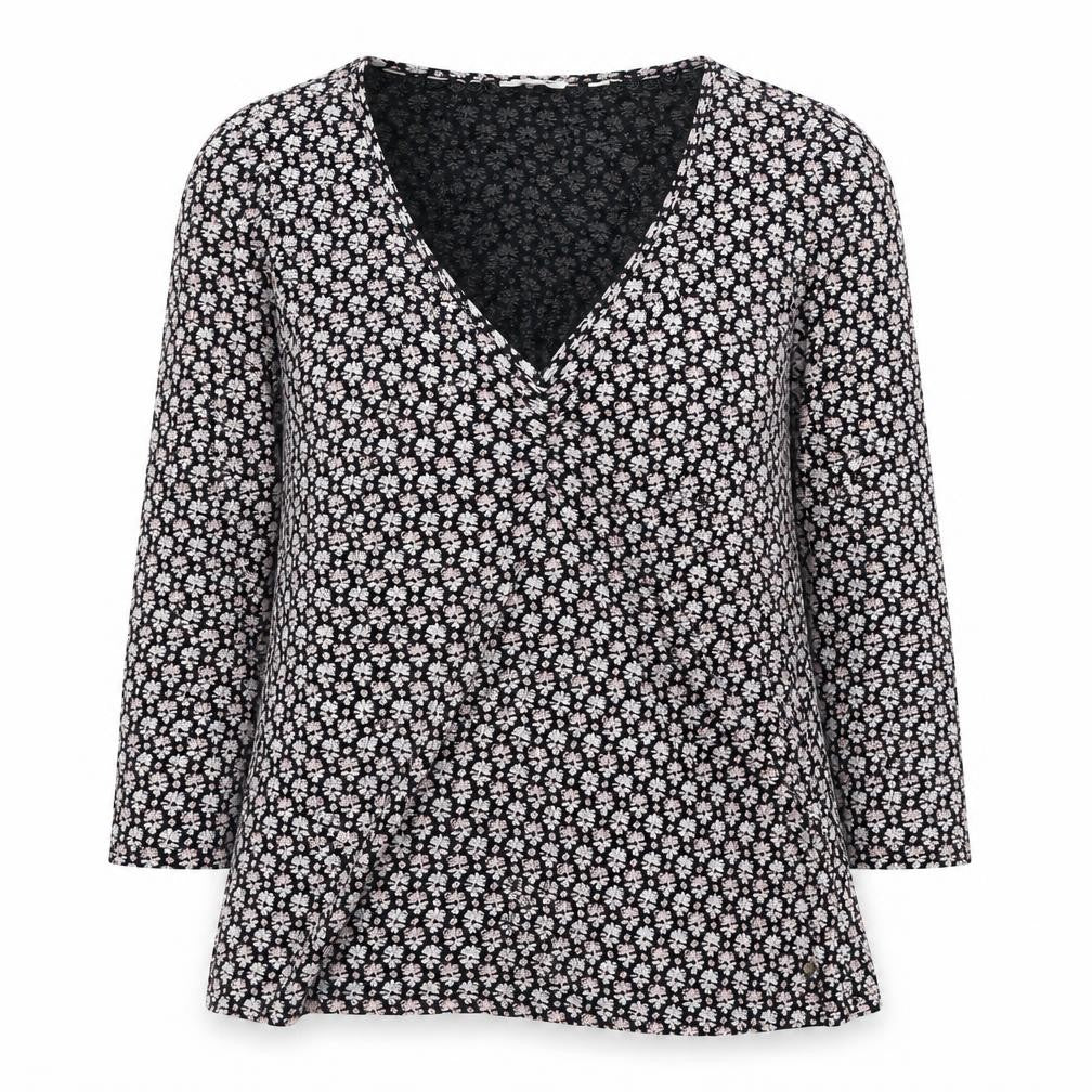 Fat Face Women’s Multicoloured Floral Wrap Blouse
