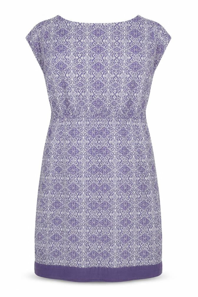 White Stuff Women's Purple Geometric Shift Dress Size 8