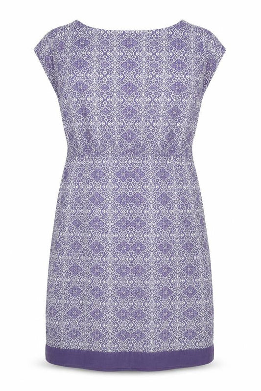White Stuff Women's Purple Geometric Shift Dress Size 8