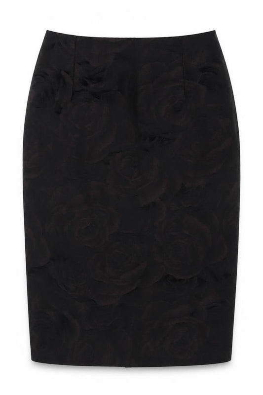 Jigsaw Women's Black Floral Pencil Skirt Size 10