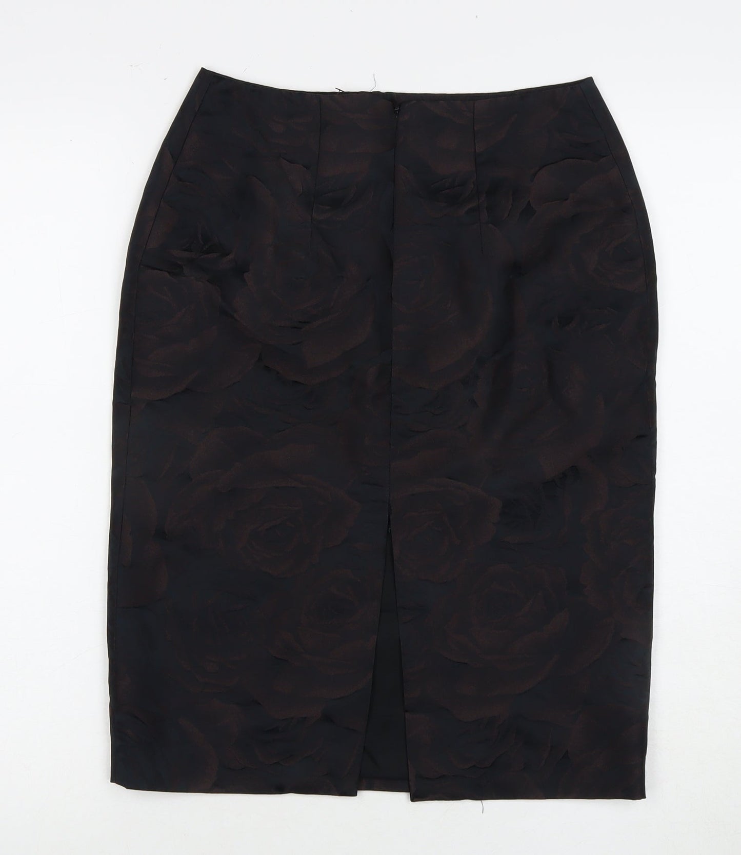 Jigsaw Women's Black Floral Pencil Skirt Size 10