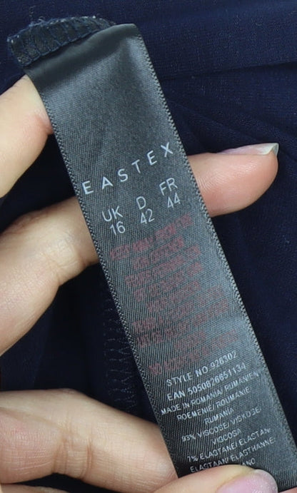 Eastex Women's Blue Kimono Blouse, Size 16