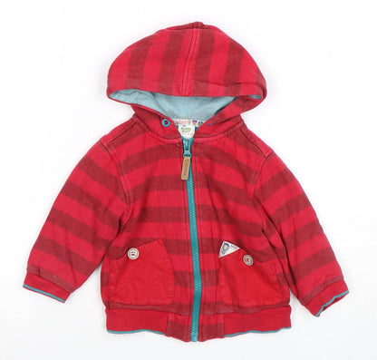 Preloved Ted Baker Baby Unisex Red Stripe Cotton Jacket 12-18 Months - Front