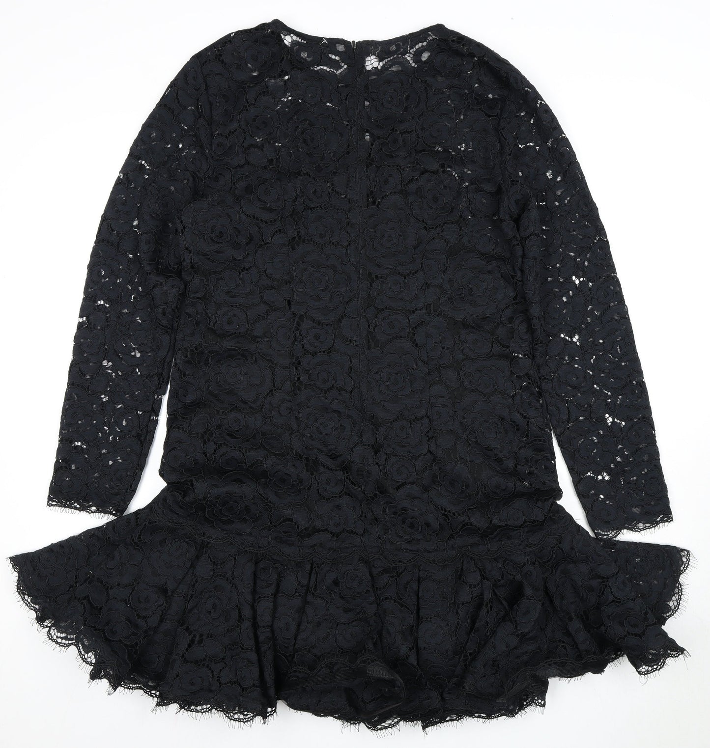 DKNY Women's Black Lace A-Line Dress Size 12