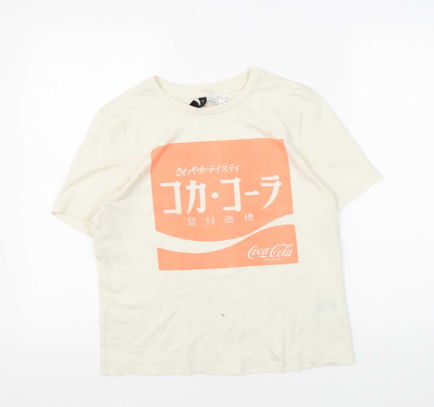 H&M Unisex Ivory XS Basic T-Shirt