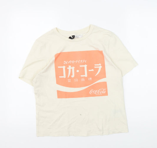 H&M Unisex Ivory XS Basic T-Shirt