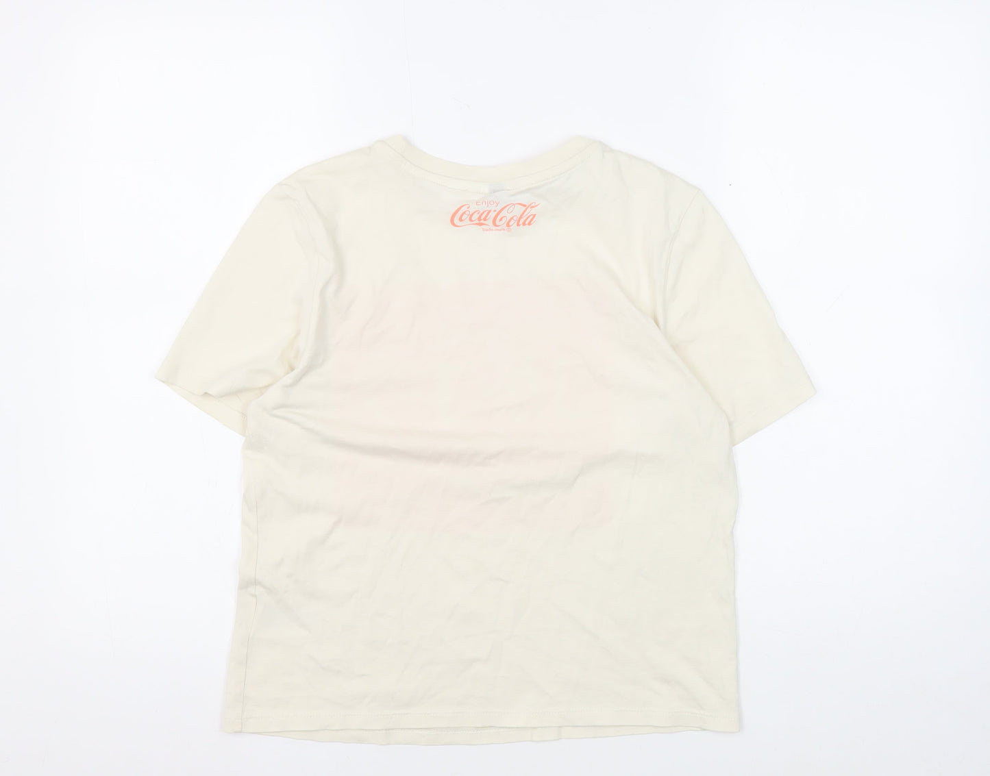 H&M Unisex Ivory XS Basic T-Shirt