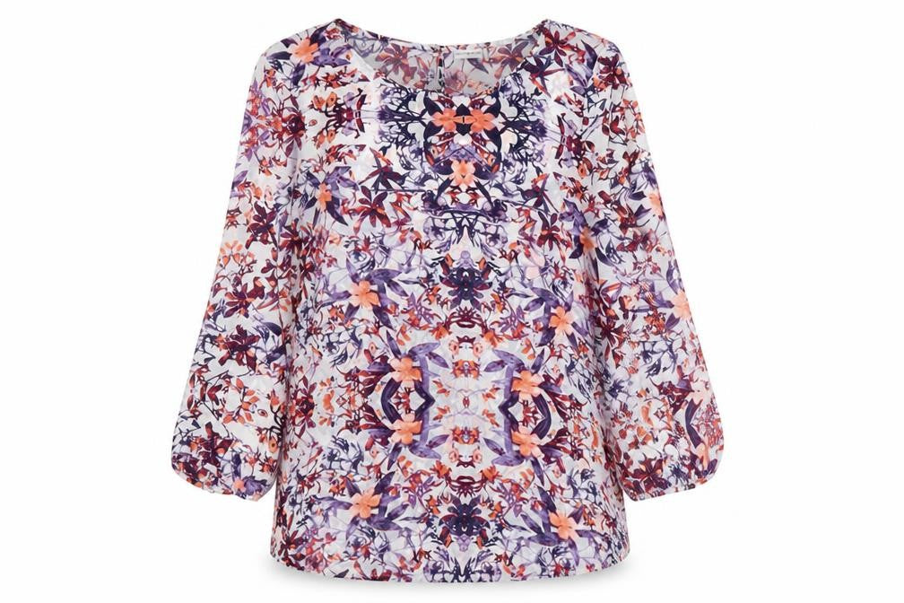 Jacqueline de Yong Women's Multicoloured Floral Top - UK 8