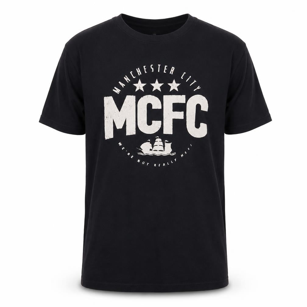 Nike Men's Black Small Athletic MCFC Graphic T-Shirt