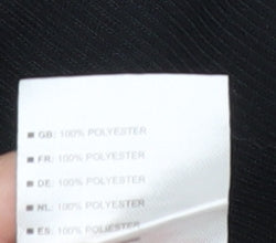 Close-up detail of Trespass boys’ black mock neck long sleeve pullover, 7-8 years