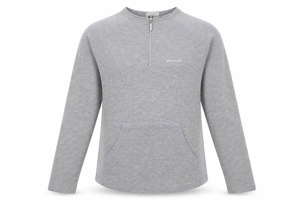 Head Women's Grey Pullover Sweatshirt, Size L