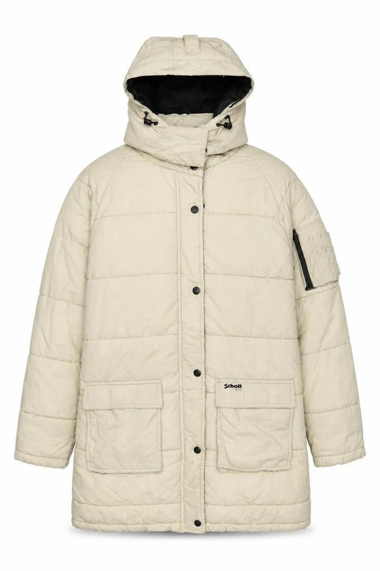Schott NYC Men's Beige Puffer Jacket Size L