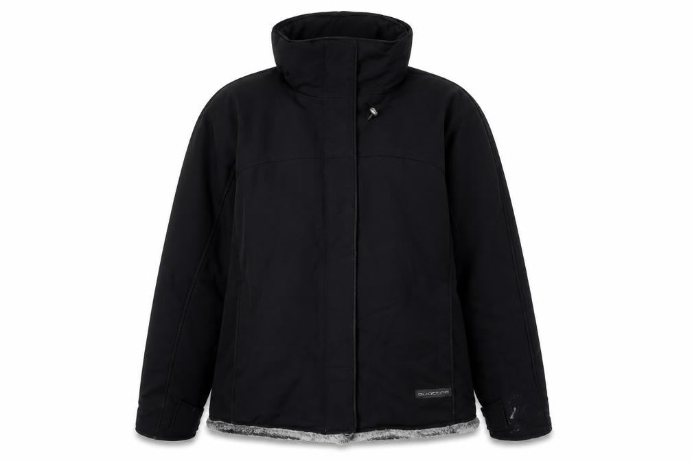 Quattro Women's Black Size 12 Basic Winter Jacket