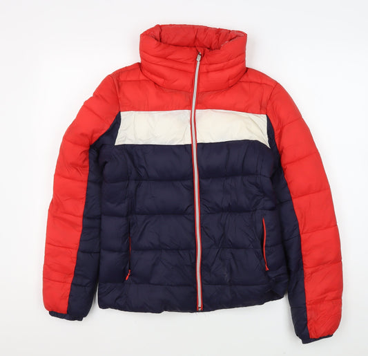 Marks and Spencer Women's Red Puffer Jacket Size 8