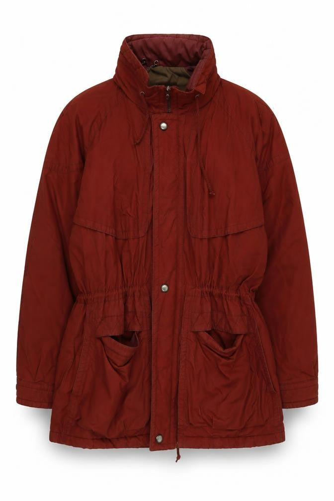 Stillwater Brown L Hooded Parka Coat Unisex