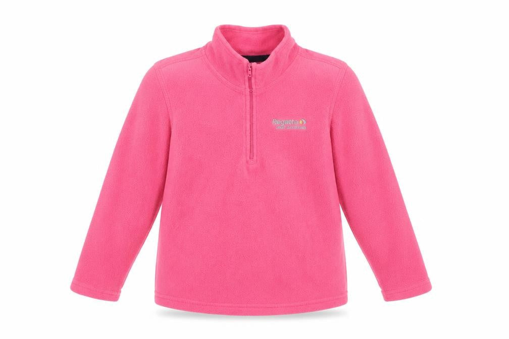 Regatta Girls Pink Fleece 1/2 Zip Sweatshirt 5-6 Years