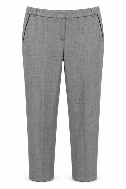 Next Women's Grey Check Trousers Size 14
