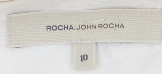 Rocha John Rocha Ivory Slip Dress, Size 10, Summer Sleeveless