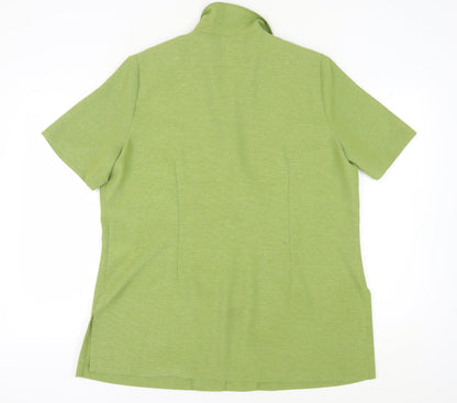 ELVI Women's Green Blazer Size 18 Casual Lined