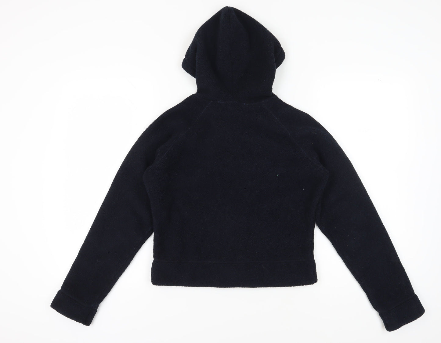 Marks and Spencer Women's Blue Hooded Fleece Jacket Size 10