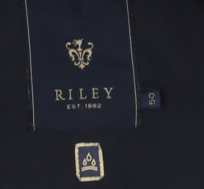 Riley Men's Blue Military Jacket Size 50 Lined
