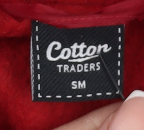 Cotton Traders Men's S Red Black Parka Jacket