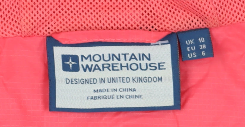 Mountain Warehouse Women's Pink Windbreaker Jacket Size 10