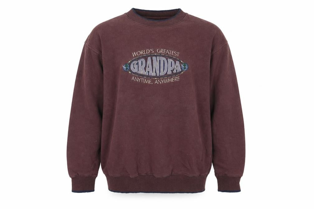 Men's M&C Sportswear Brown Pullover Graphic Sweatshirt, M