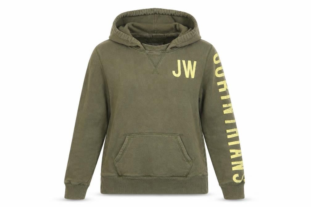 Jack Wills Women's Green Hoodie Size 10 Pullover