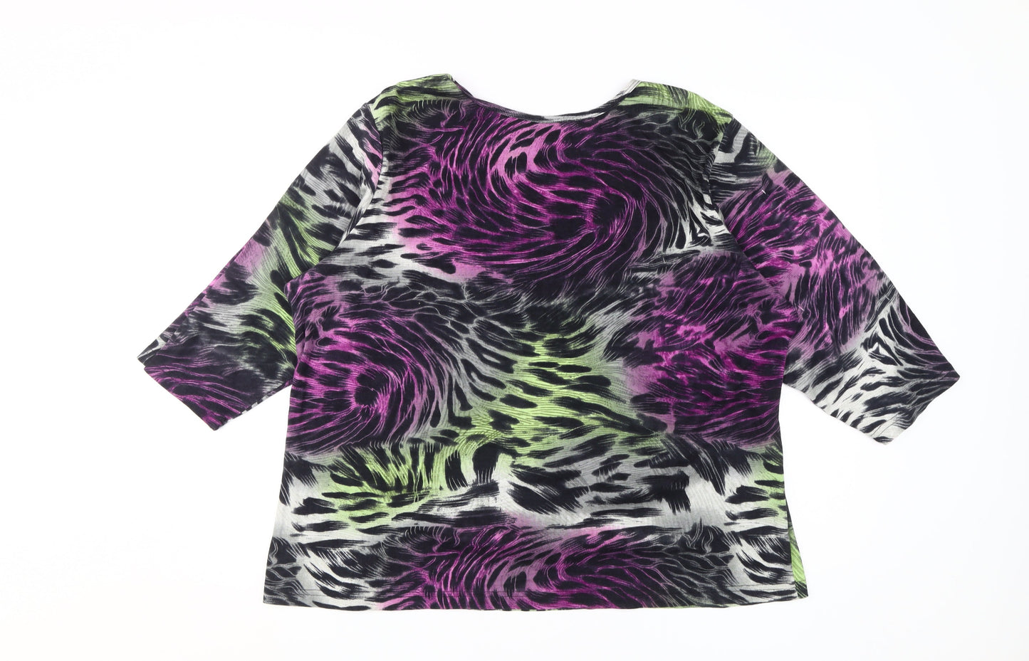 Artscapes Women's Multicoloured Animal Print XL T-Shirt