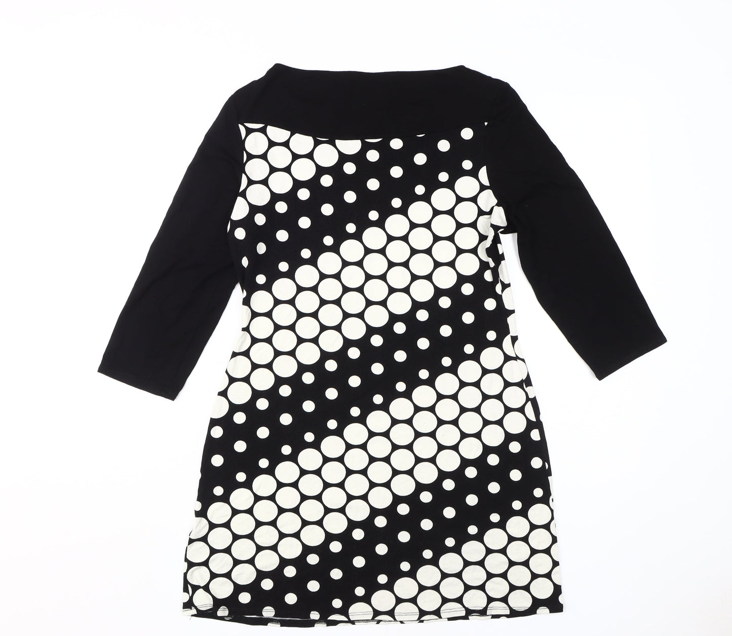 Principles Women's Black Polka Dot Shift Dress Size 14