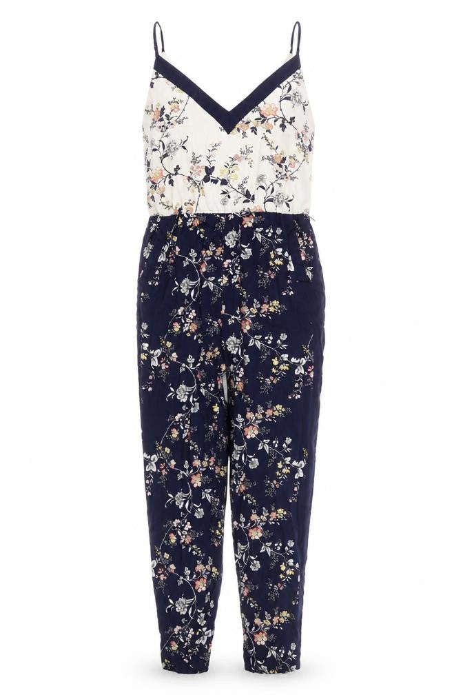 Oasis Women's Multicoloured Floral Jumpsuit Size 8
