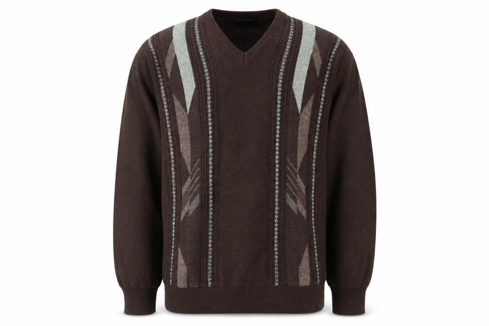 Greenwoods Men's XL Brown Pullover Jumper