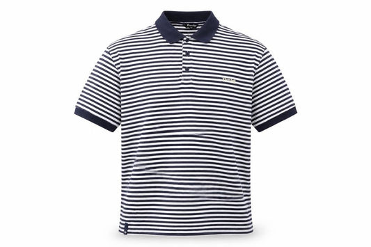 Dunlop Men's XL Striped Polo Shirt for Golf in Black