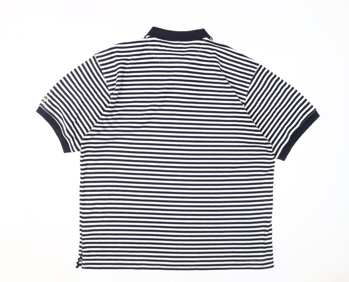 Dunlop Men's XL Striped Polo Shirt for Golf in Black