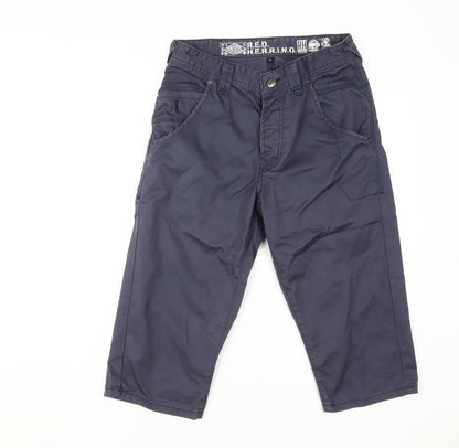 Additional front view of Red Herring Men's Blue Cargo Trousers -, size 30