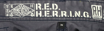 Close-up detail of Red Herring Men's Blue Cargo Trousers -, size 30