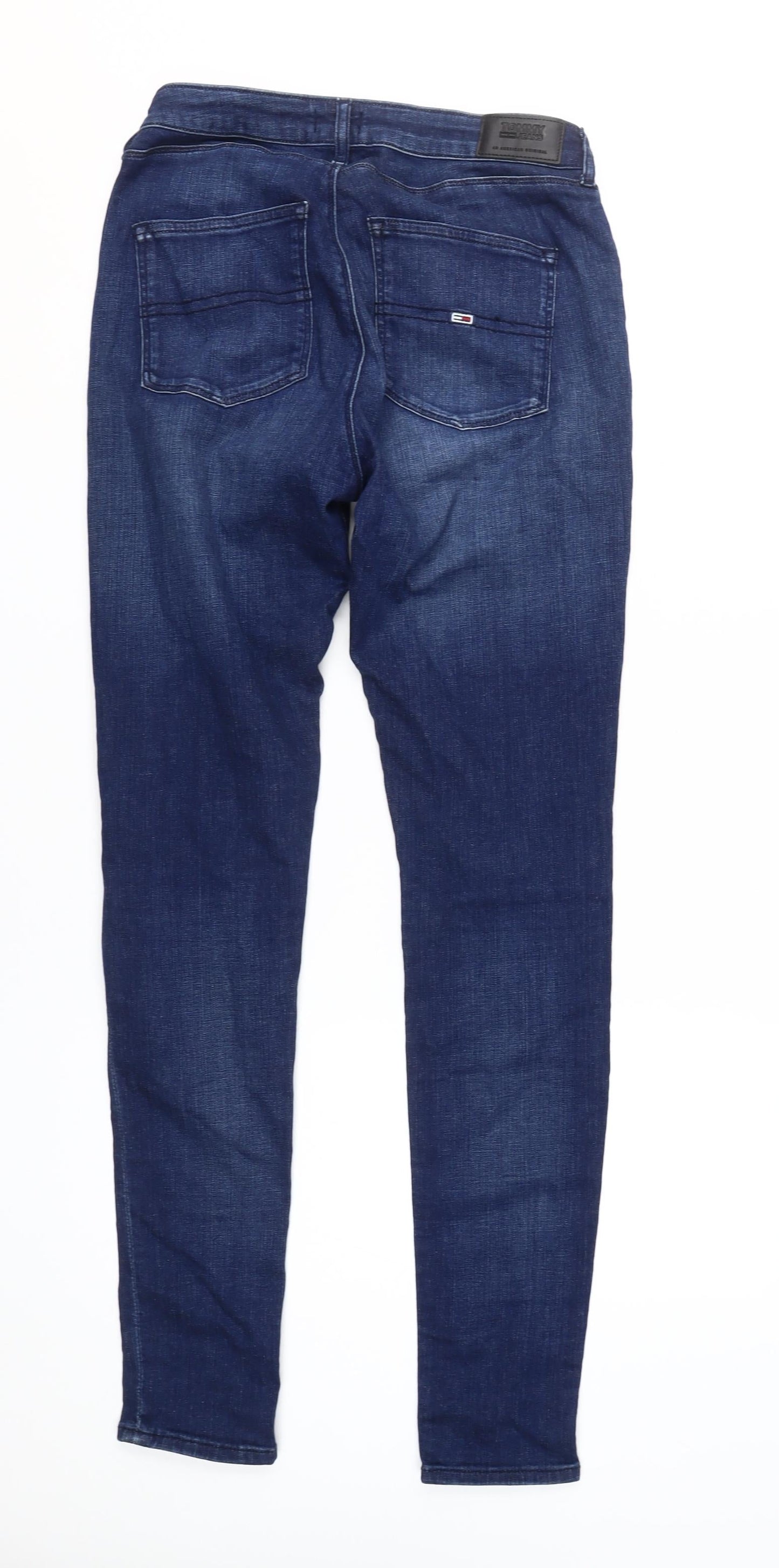 Tommy Jeans Women's Blue Skinny Jeans, Size 11, Stretch Denim