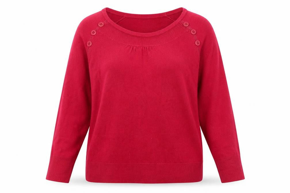 Per Una Women's Red Jumper Size 18 - Elegant Pullover