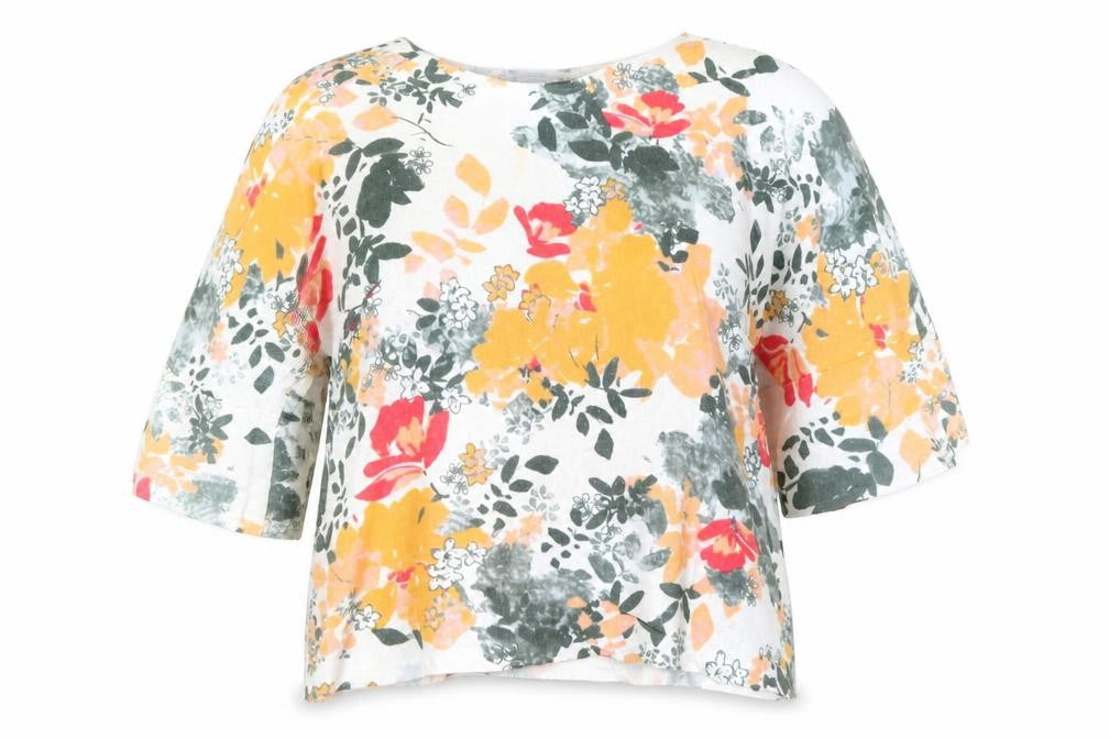 Marks & Spencer Women's Multicoloured Floral Tunic Blouse Size 16