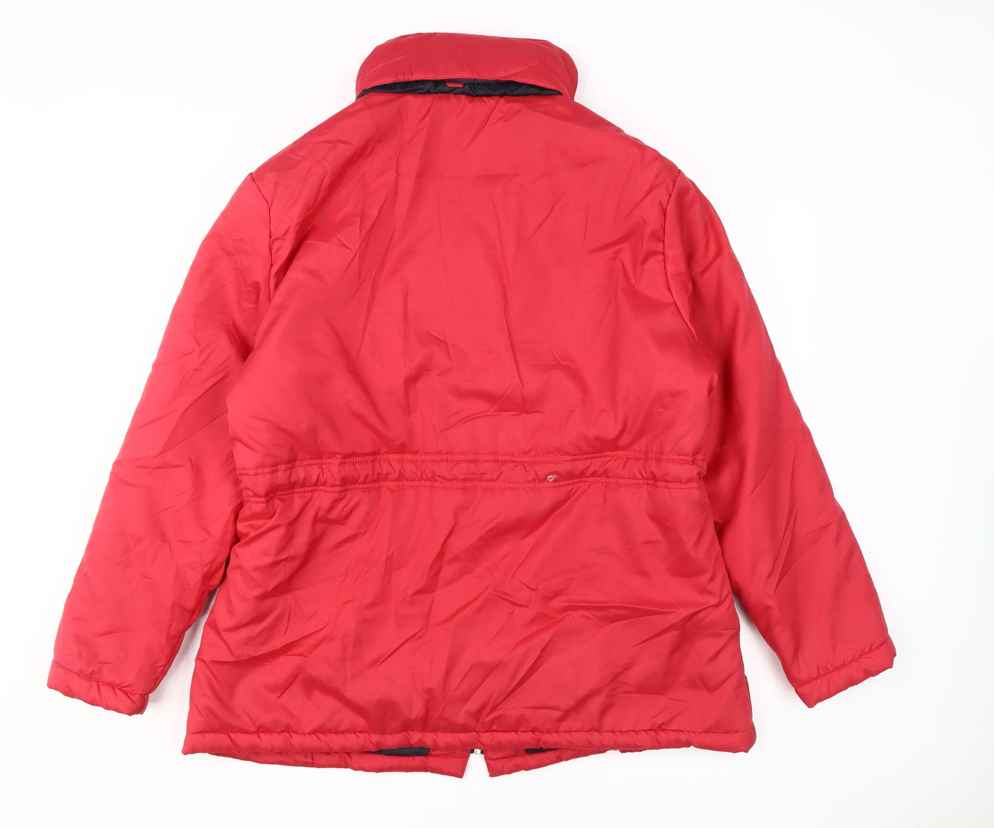 Anne De Lançay Women's Red Puffer Jacket Size L, Winter Style