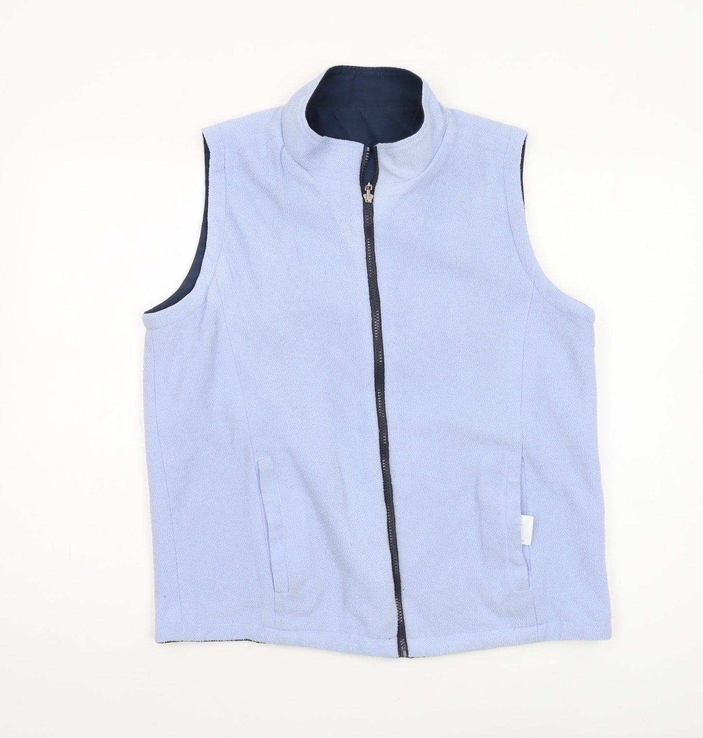 Jumper Women's Blue Waistcoat, L, Casual Sleeveless Vest