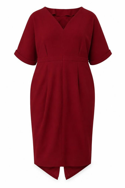 ASOS Women's Red Sheath Dress Size 16 Formal
