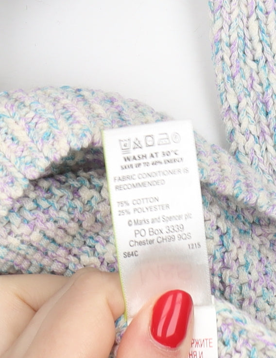 Marks and Spencer Women's Multicoloured Crew Neck Jumper