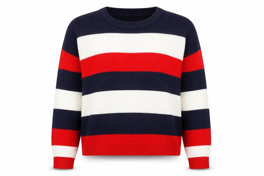 Brave Soul Women's Multicoloured Striped Pullover Jumper M